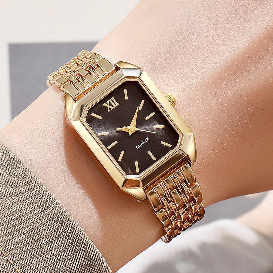 2PCS/set Luxury Women's Quartz - Jewelry Watches Gold บทวิจารณ์และราคา
