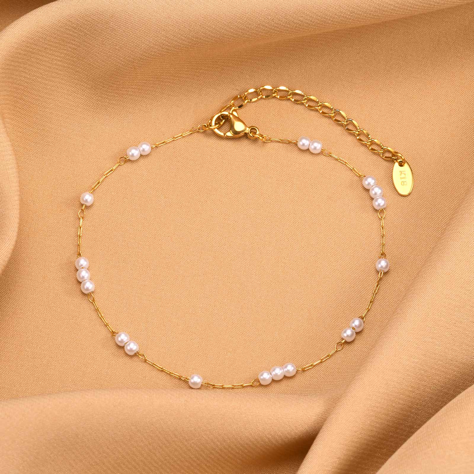 Stainless Steel Pearl Anklets  - Jc Jewelry & Watches Photos บทวิจารณ์และราคา