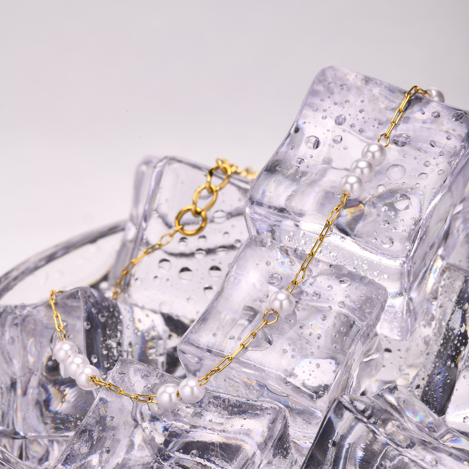 Stainless Steel Pearl Anklets  - Jc Jewelry & Watches Photos บทวิจารณ์และราคา