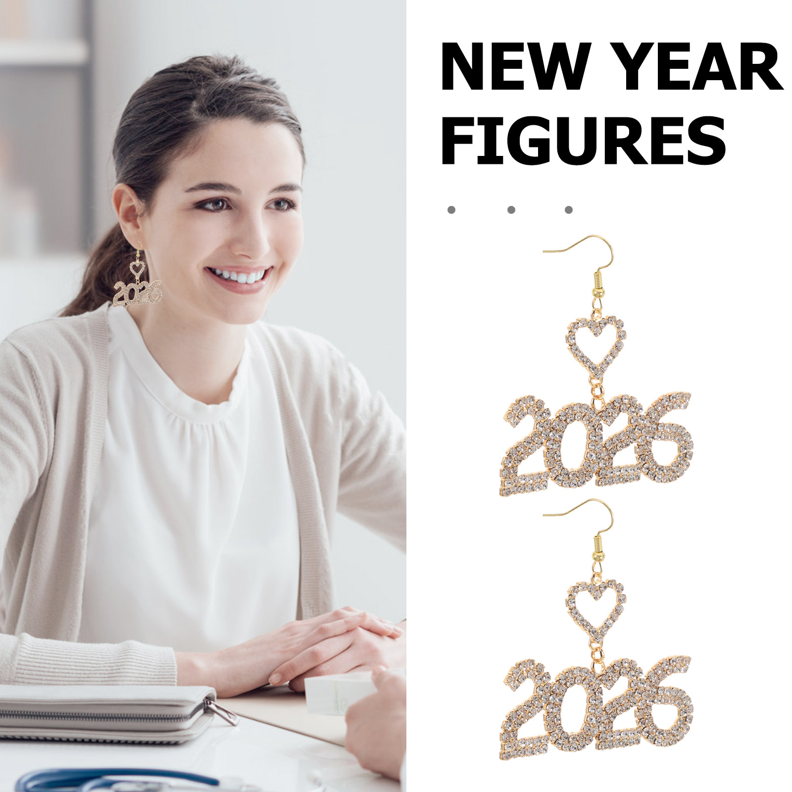 1Pair New Year Earrings 2026 C - Eve Jewelry & Watches Distribuidor Oficial Rolex Buenos Aires บทวิจารณ์และราคา