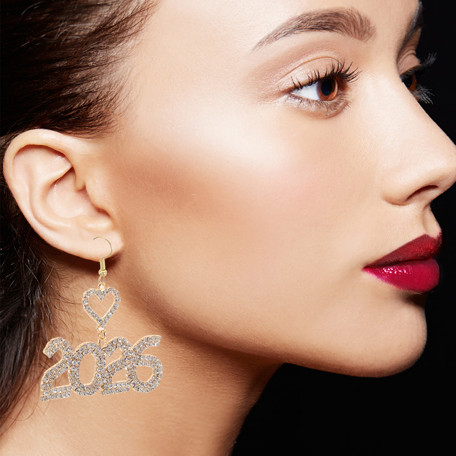 1Pair New Year Earrings 2026 C - Eve Jewelry & Watches Distribuidor Oficial Rolex Buenos Aires บทวิจารณ์และราคา