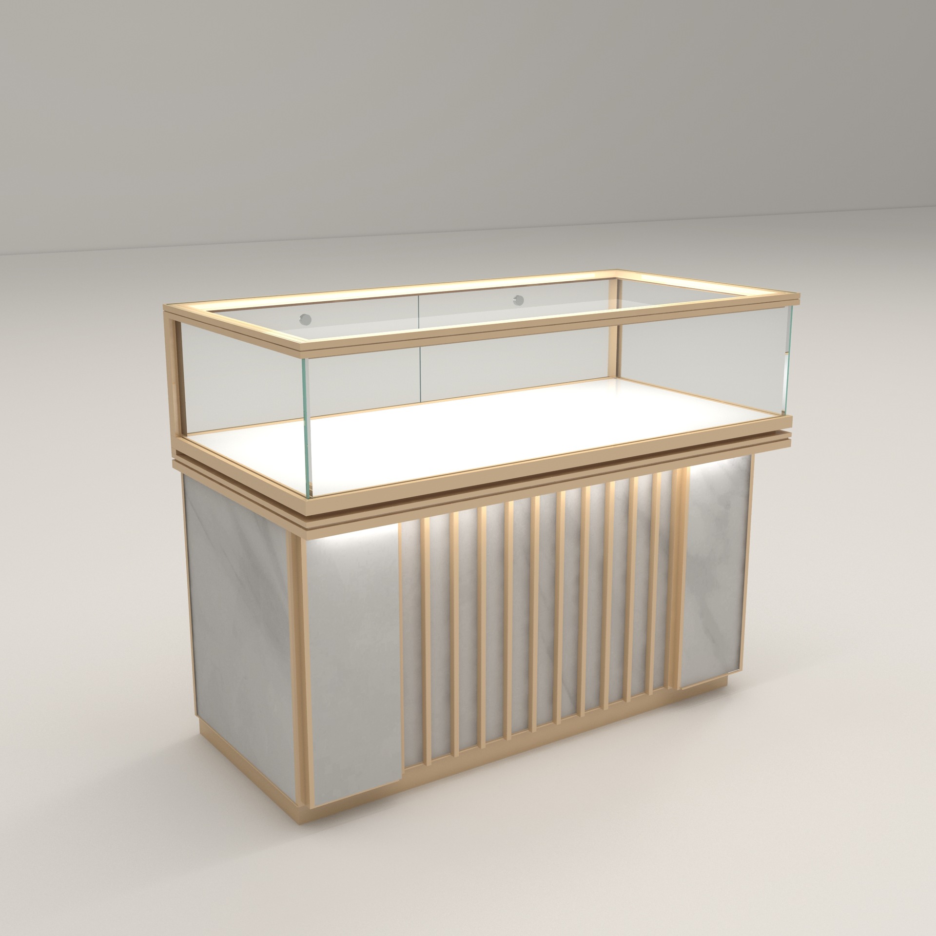 Glass jewelry display cabinet  - Jewelry Shop Watches บทวิจารณ์และราคา