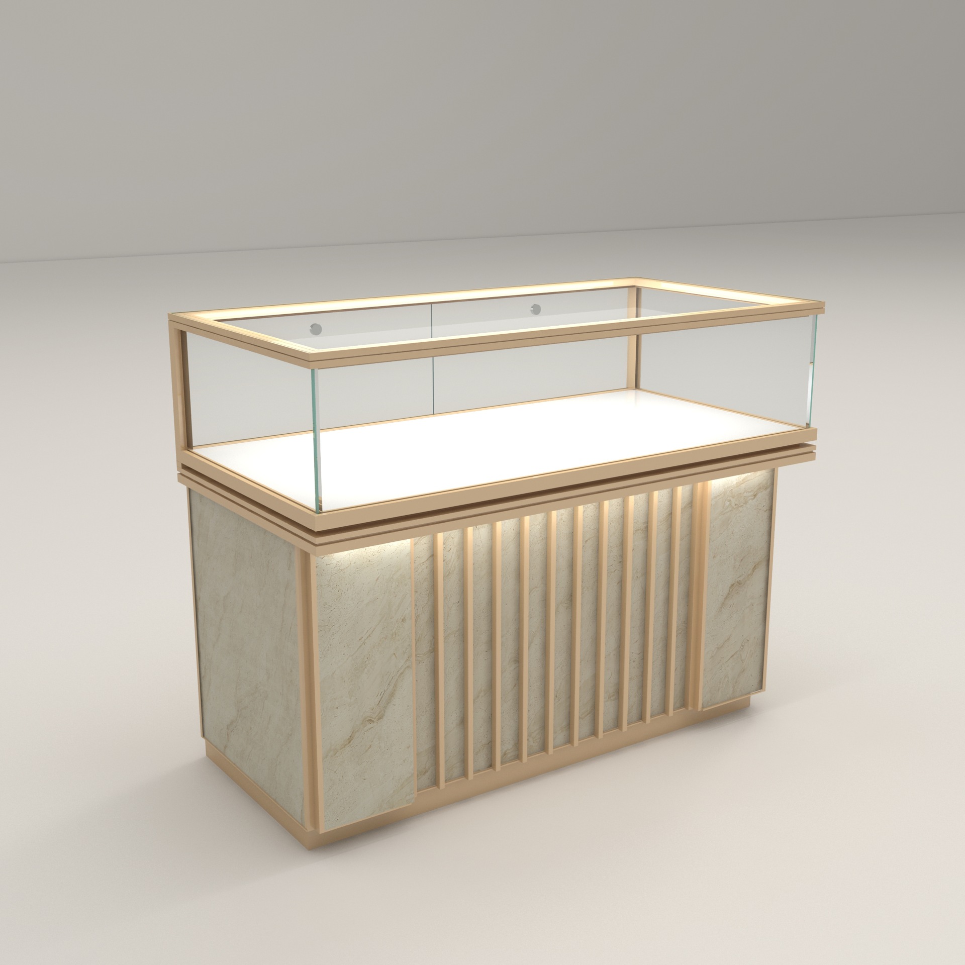 Glass jewelry display cabinet  - Jewelry Shop Watches บทวิจารณ์และราคา