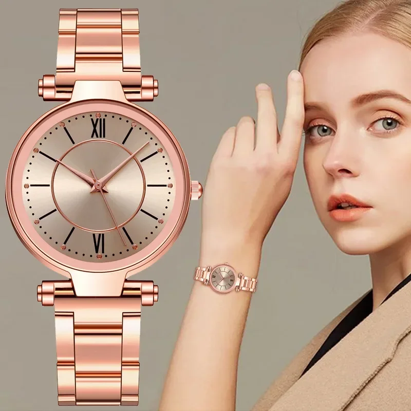 Luxury Rose Gold Stainless Ste - Jewelry Watches Luxury บทวิจารณ์และราคา