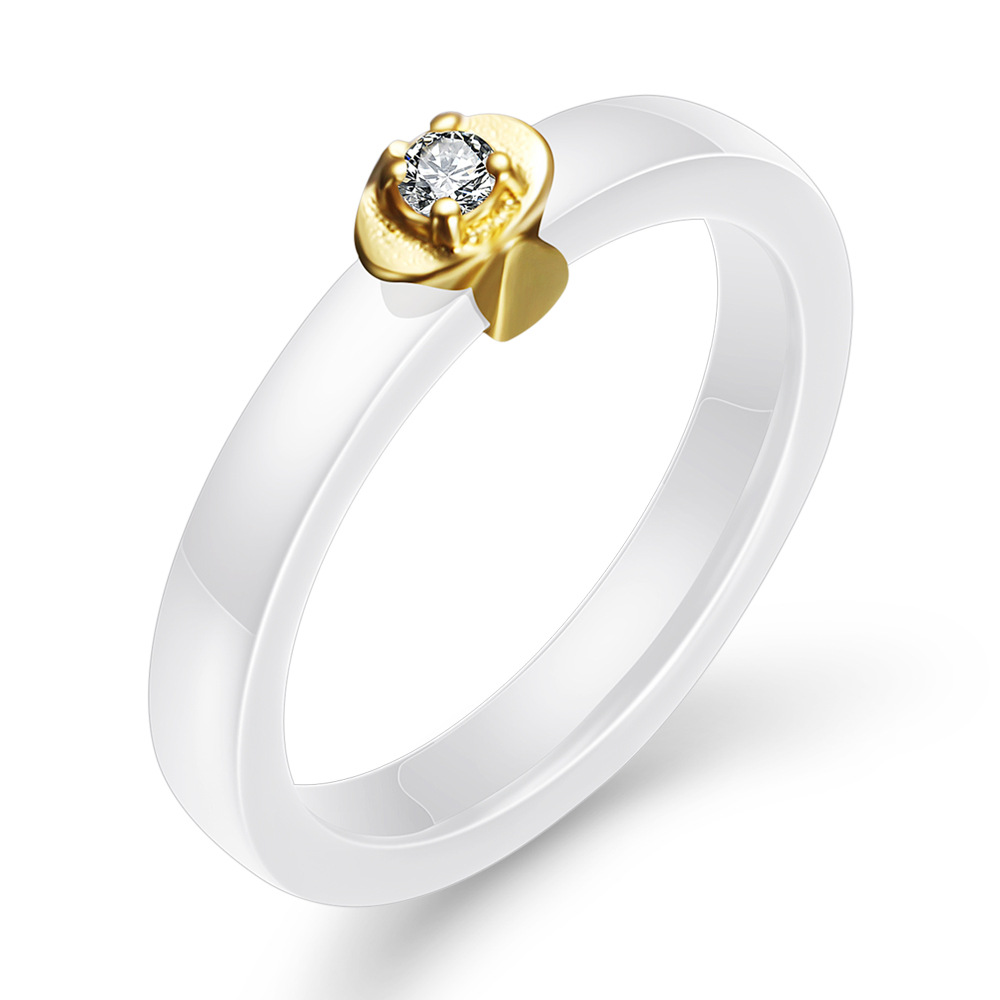 Women's Hypoallergenic Ceramic - Minimalist Ring Stackable บทวิจารณ์และราคา