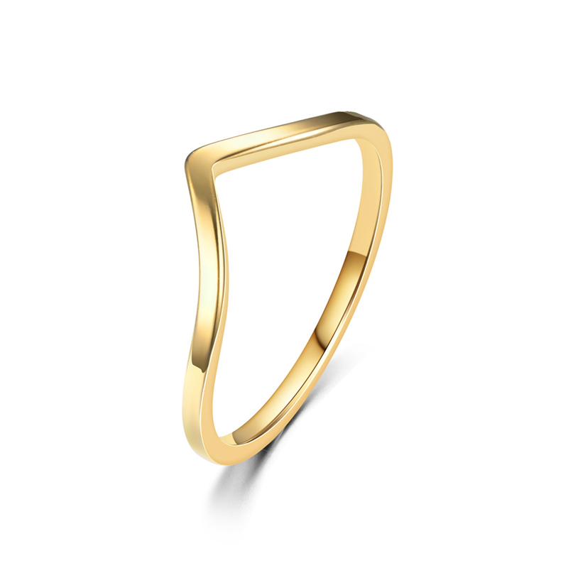 Minimalist Irregular Chevron V - Minimalist Ring Stackable บทวิจารณ์และราคา