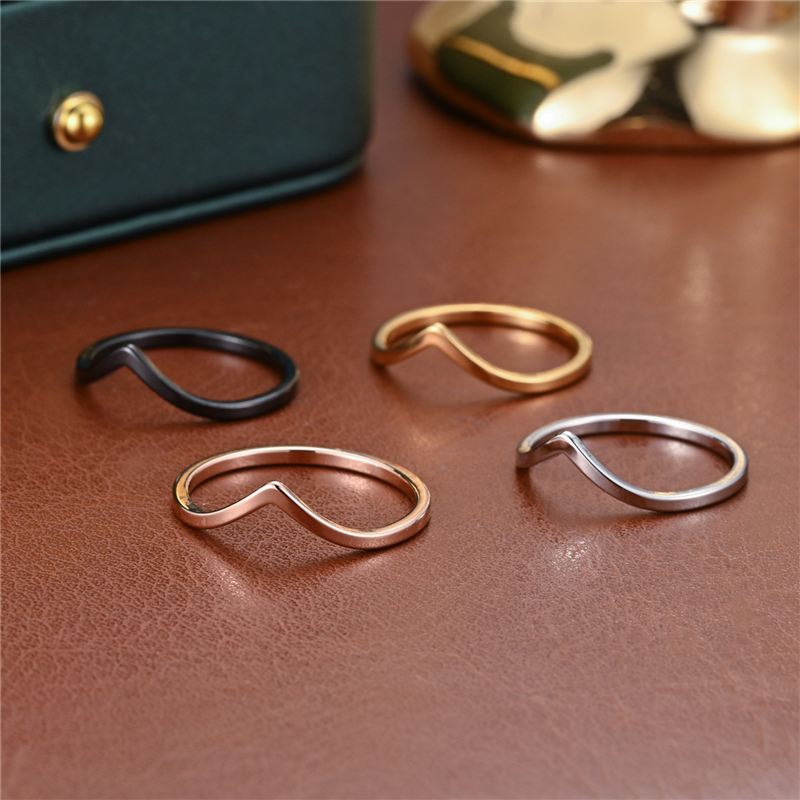 Minimalist Irregular Chevron V - Minimalist Ring Stackable บทวิจารณ์และราคา