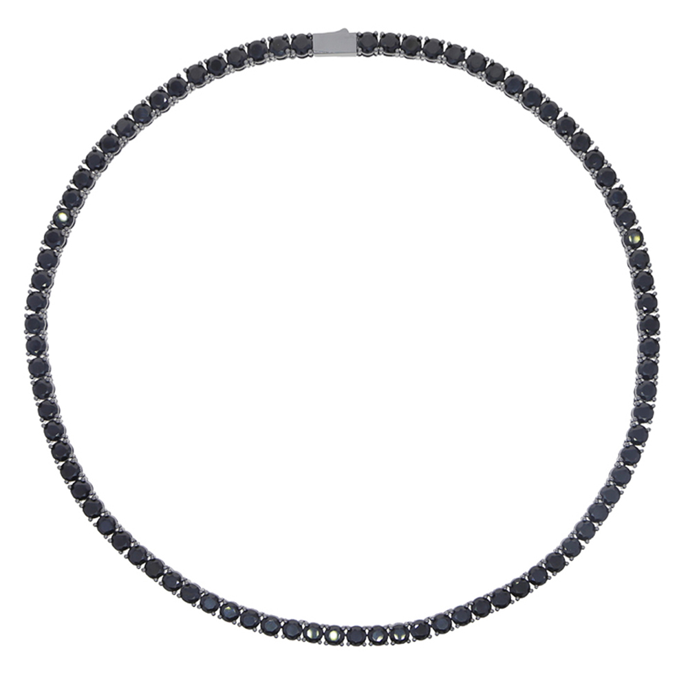 New Black Color Cubic Zirconia - Tennis Bracelet Cubic บทวิจารณ์และราคา