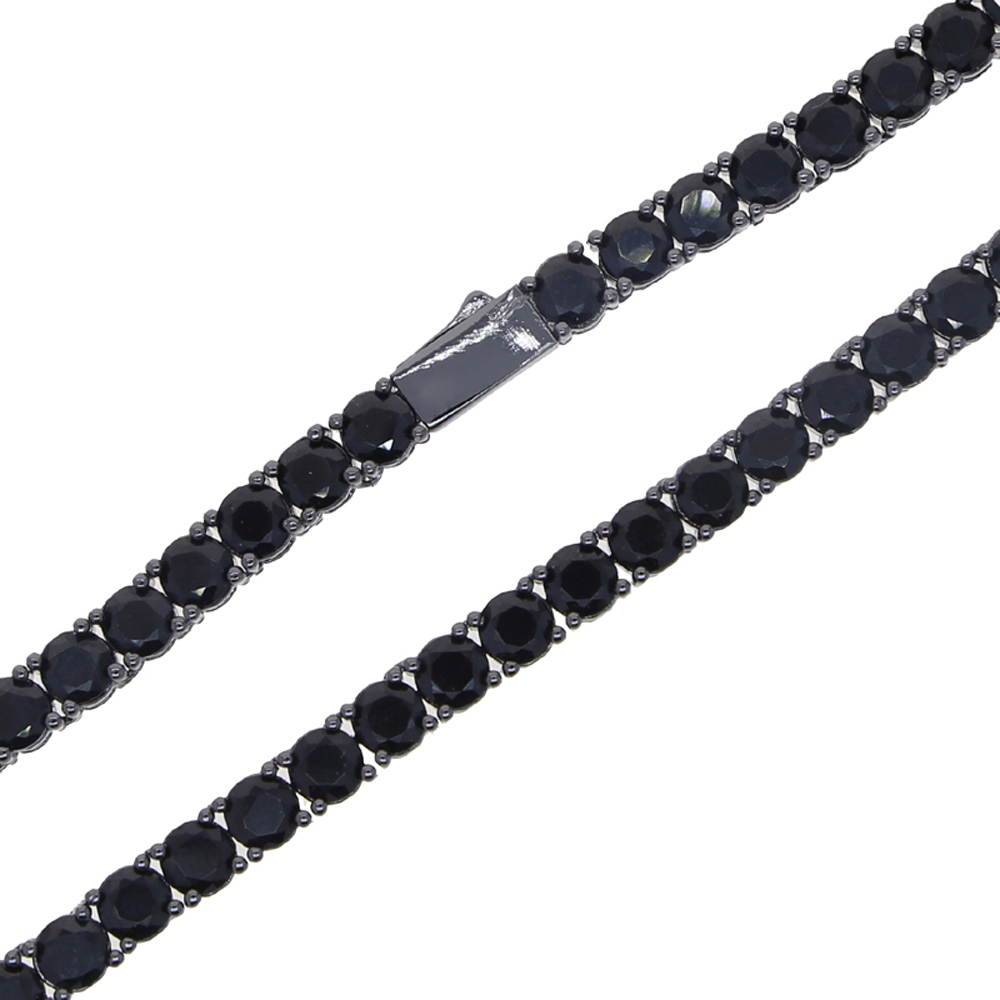 New Black Color Cubic Zirconia - Tennis Bracelet Cubic บทวิจารณ์และราคา