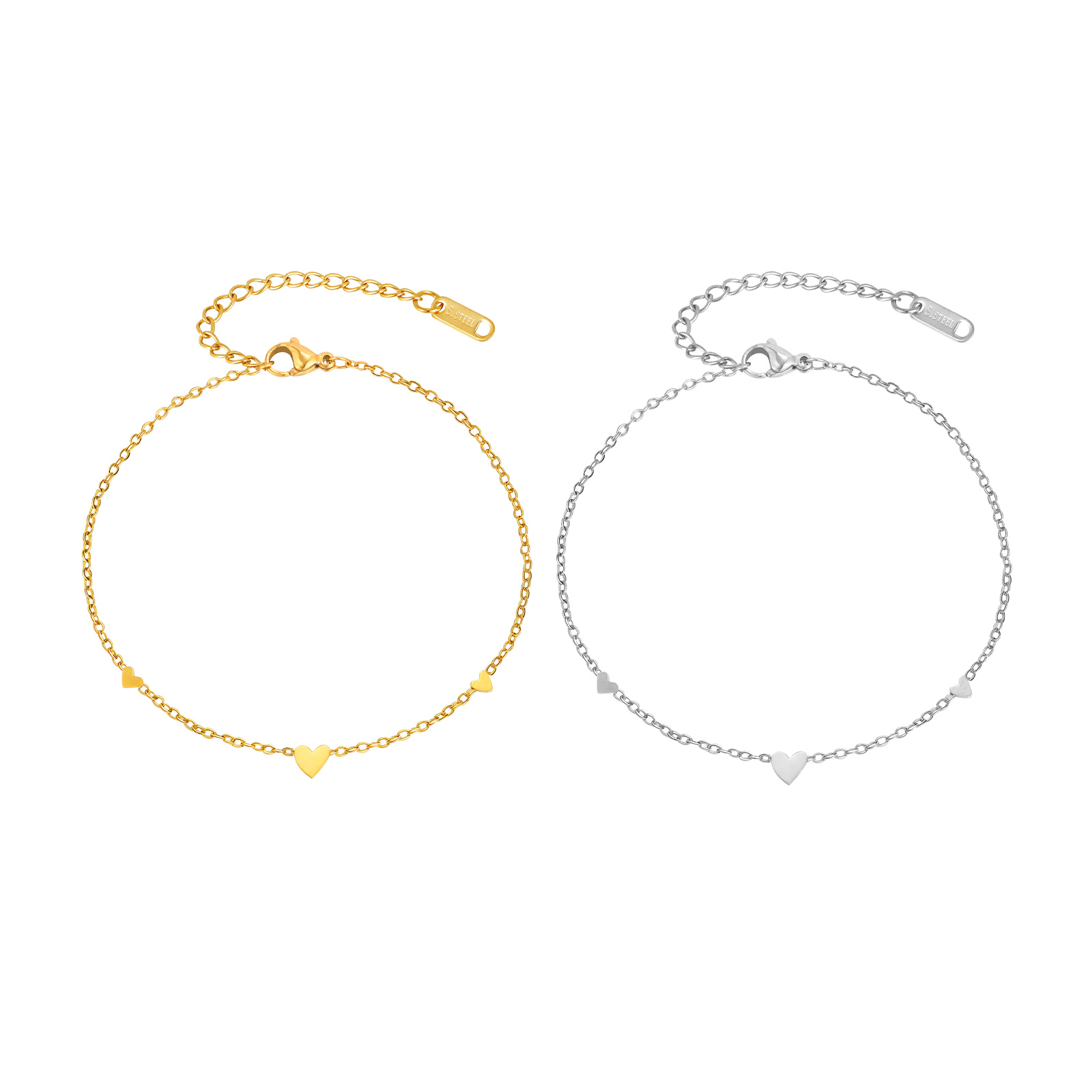 Stainless Steel Heart Anklets  - Jc Jewelry & Watches Photos บทวิจารณ์และราคา