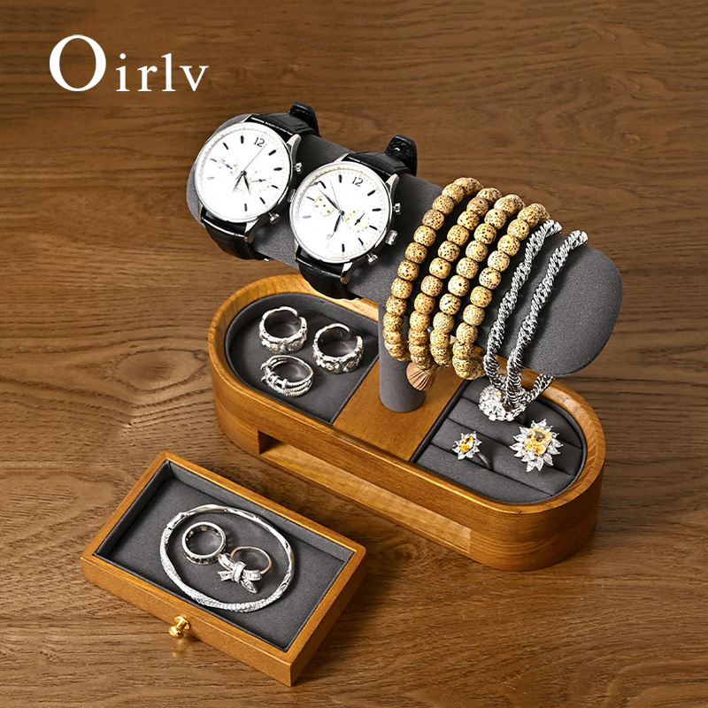 Oirlv Solid Wood Watch Organiz - Jewelry And Watches Box บทวิจารณ์และราคา