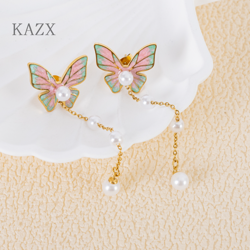 KAZX Long Tassel Dangle Earrin - Pearl Stud Earrings บทวิจารณ์และราคา