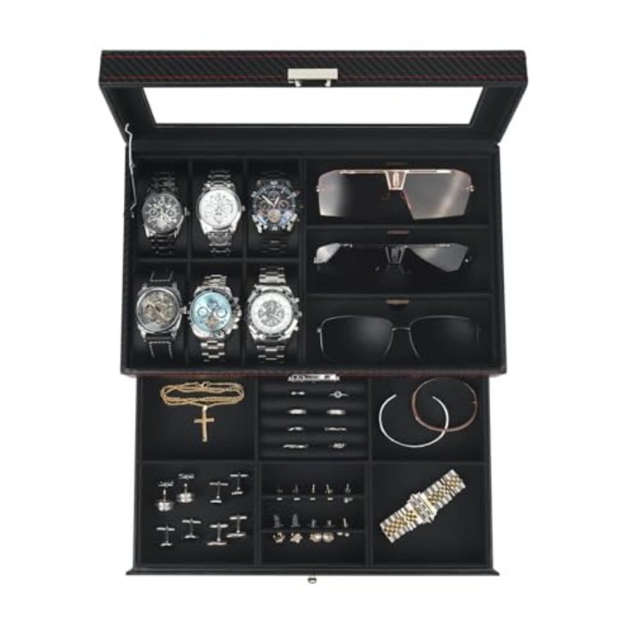 Watch Jewelry Box Organizer, 2 - Jewelry And Watches Box บทวิจารณ์และราคา