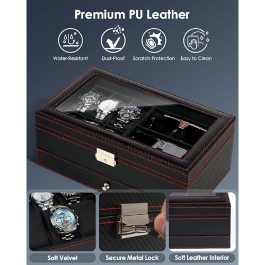 Watch Jewelry Box Organizer, 2 - Jewelry And Watches Box บทวิจารณ์และราคา