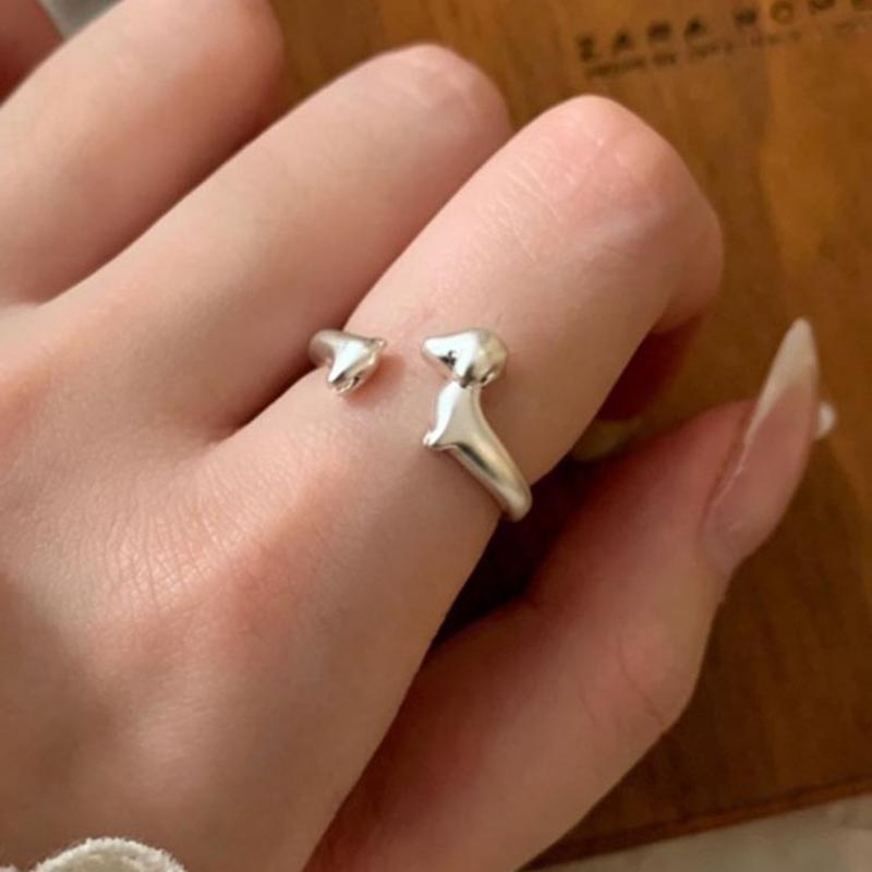 Matte Copper Dachshund Rings f - Minimalist Ring Stackable บทวิจารณ์และราคา
