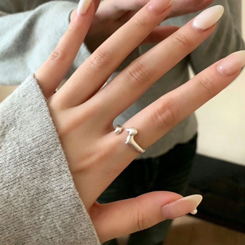 Matte Copper Dachshund Rings f - Minimalist Ring Stackable บทวิจารณ์และราคา