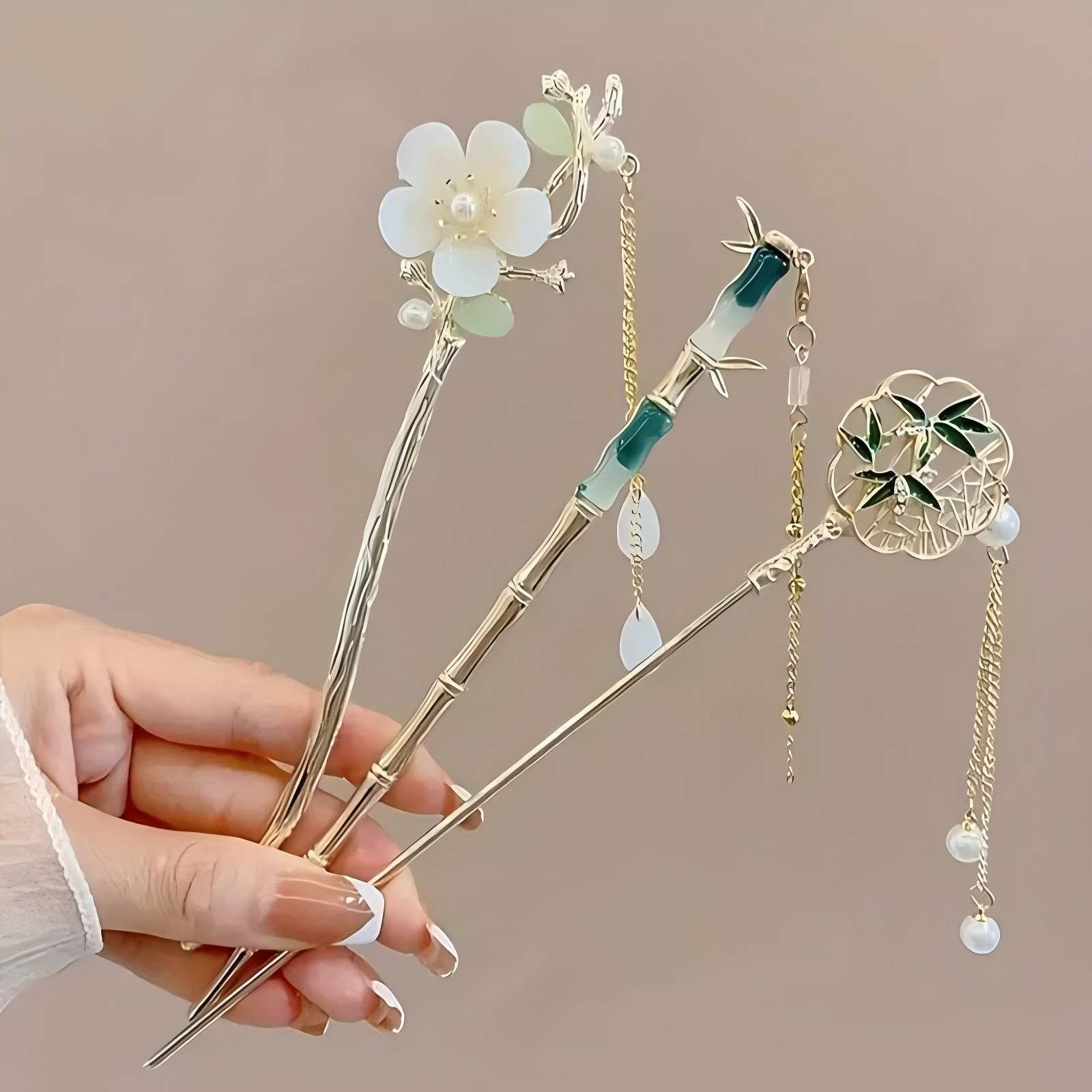 1/6pcs Elegant Chinese Style T - Shop Jewelry & Watches Near Me บทวิจารณ์และราคา