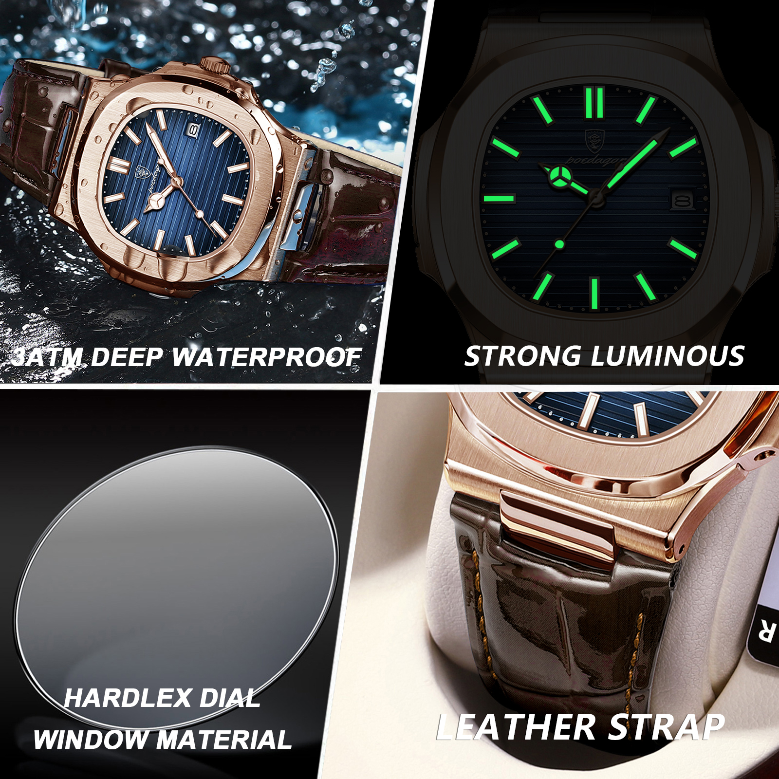 POEDAGAR Business Man Watch Da - Rg Watches & Jewelry Gmbh บทวิจารณ์และราคา