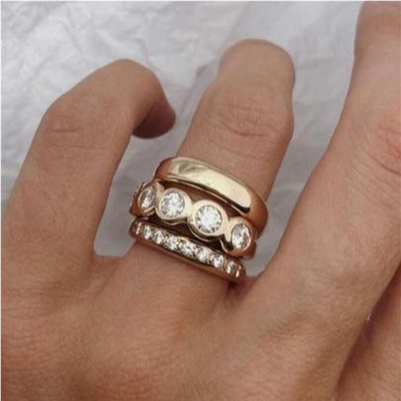 ORZTOON Fashion 2024 New Geome - Statement Cocktail Ring บทวิจารณ์และราคา