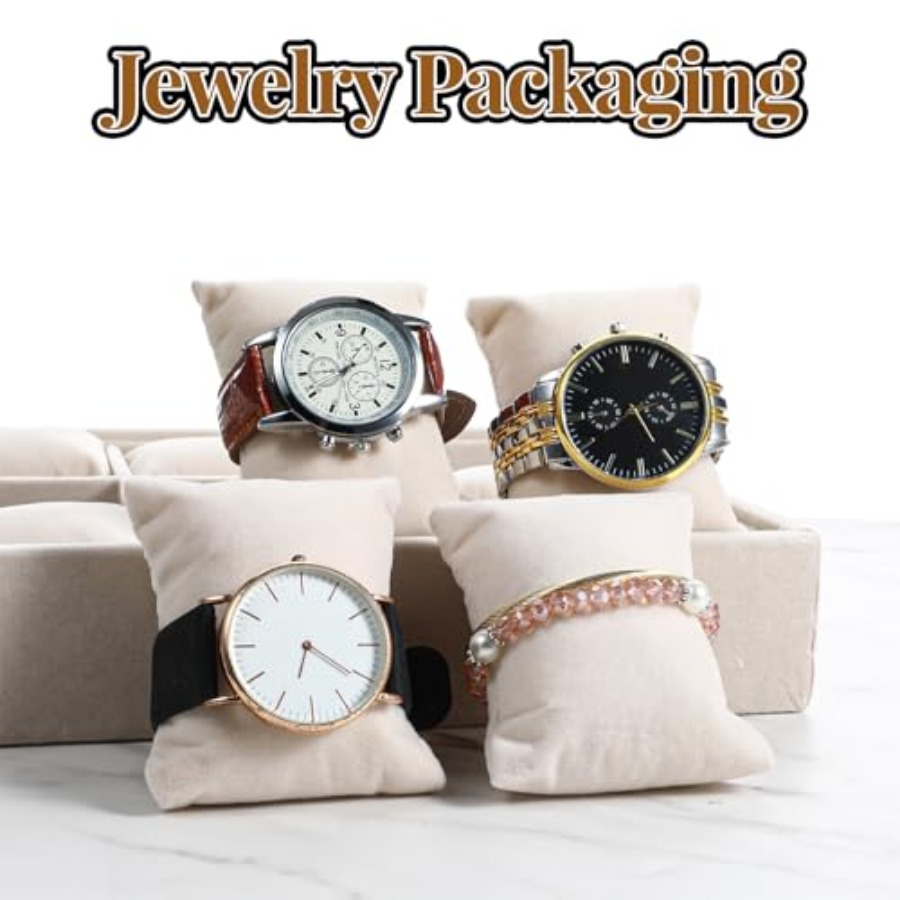 2 Pcs Beige Velvet Jewelry Org - Jewelry And Watches Box บทวิจารณ์และราคา