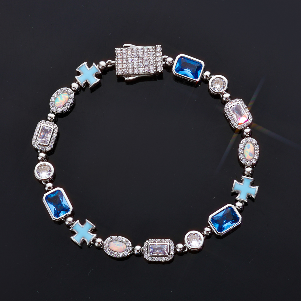Custom New Design Street Hip H - Tennis Bracelet Cubic บทวิจารณ์และราคา