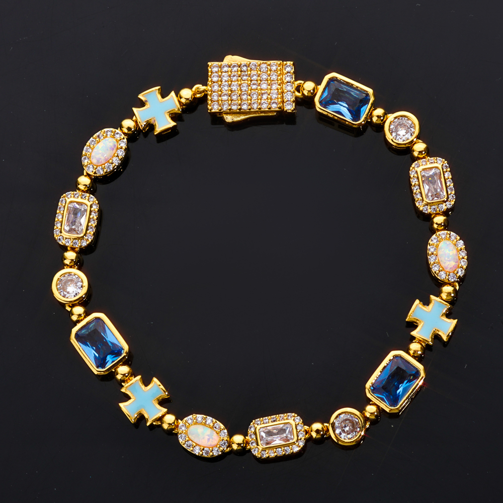 Custom New Design Street Hip H - Tennis Bracelet Cubic บทวิจารณ์และราคา