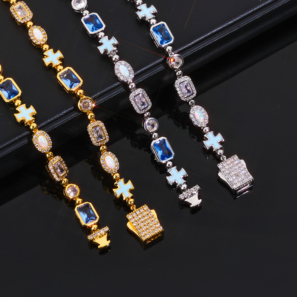 Custom New Design Street Hip H - Tennis Bracelet Cubic บทวิจารณ์และราคา