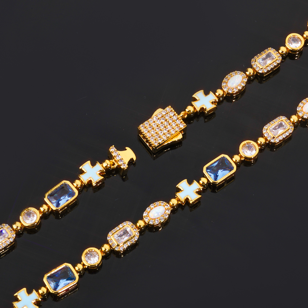 Custom New Design Street Hip H - Tennis Bracelet Cubic บทวิจารณ์และราคา