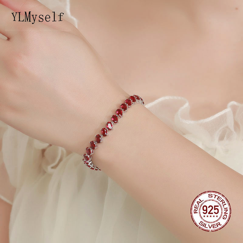 Real 925 Fine Jewelry Pave 4*6 - Tennis Bracelet Cubic บทวิจารณ์และราคา