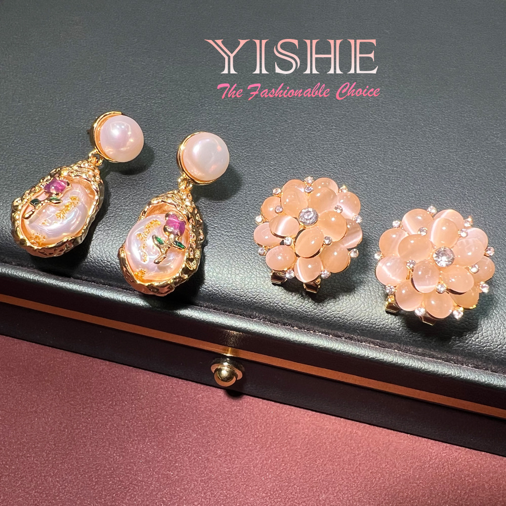 French 18K natural pearl oil p - Pearl Stud Earrings บทวิจารณ์และราคา