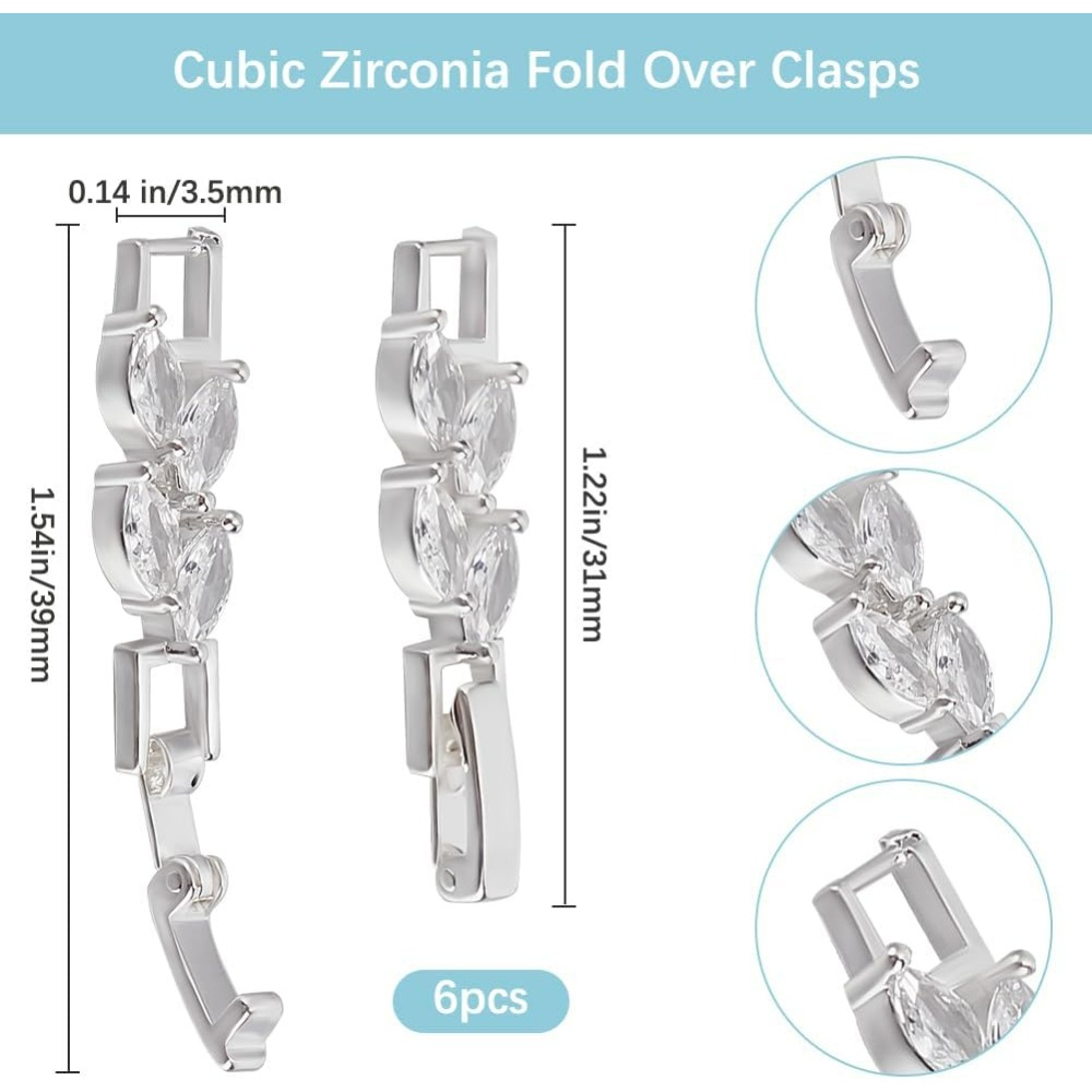 1 Box 6Pcs Bracelet Extender C - Jewelry Box With Watches บทวิจารณ์และราคา