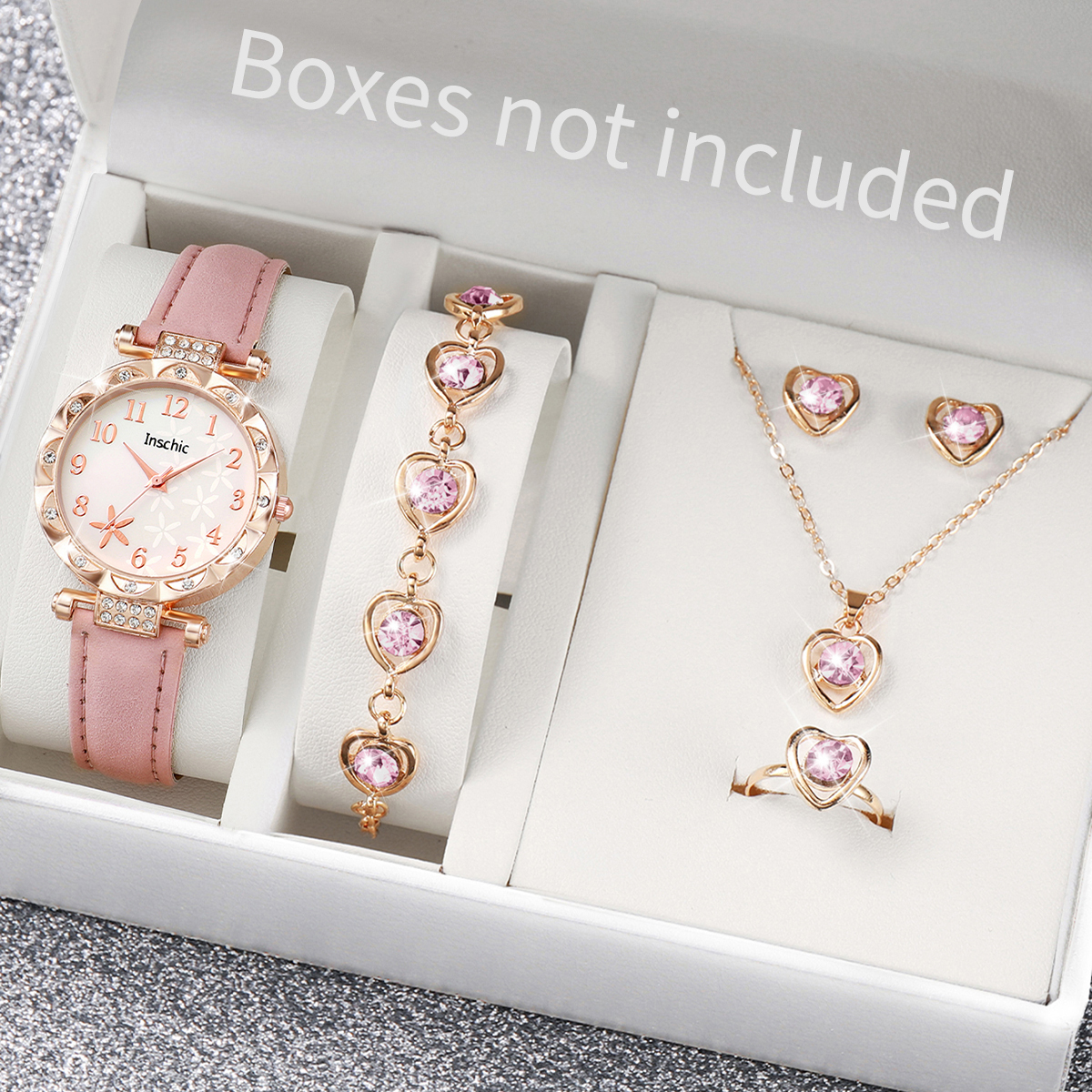 5/6PCS Fashion Rhinestone Wome - Jewelry Like Watches บทวิจารณ์และราคา