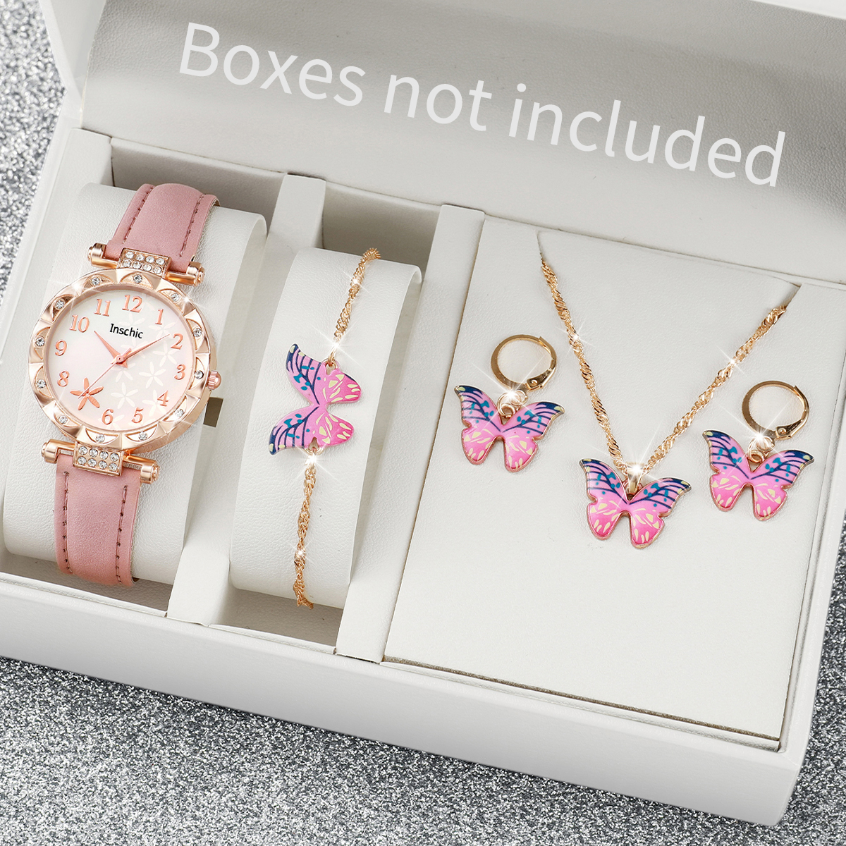 5/6PCS Fashion Rhinestone Wome - Jewelry Like Watches บทวิจารณ์และราคา