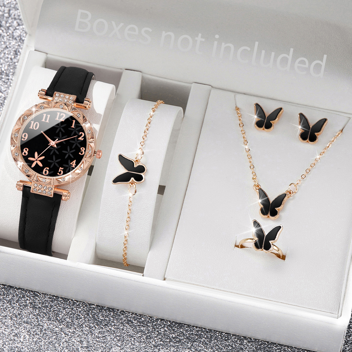 5/6PCS Fashion Rhinestone Wome - Jewelry Like Watches บทวิจารณ์และราคา