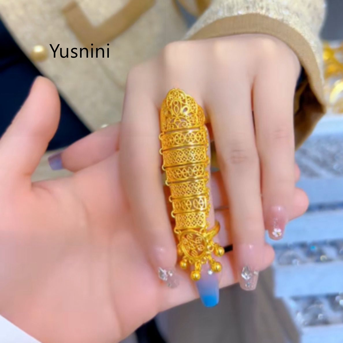Hot Selling New Dubai Jewelry  - Statement Cocktail Ring บทวิจารณ์และราคา