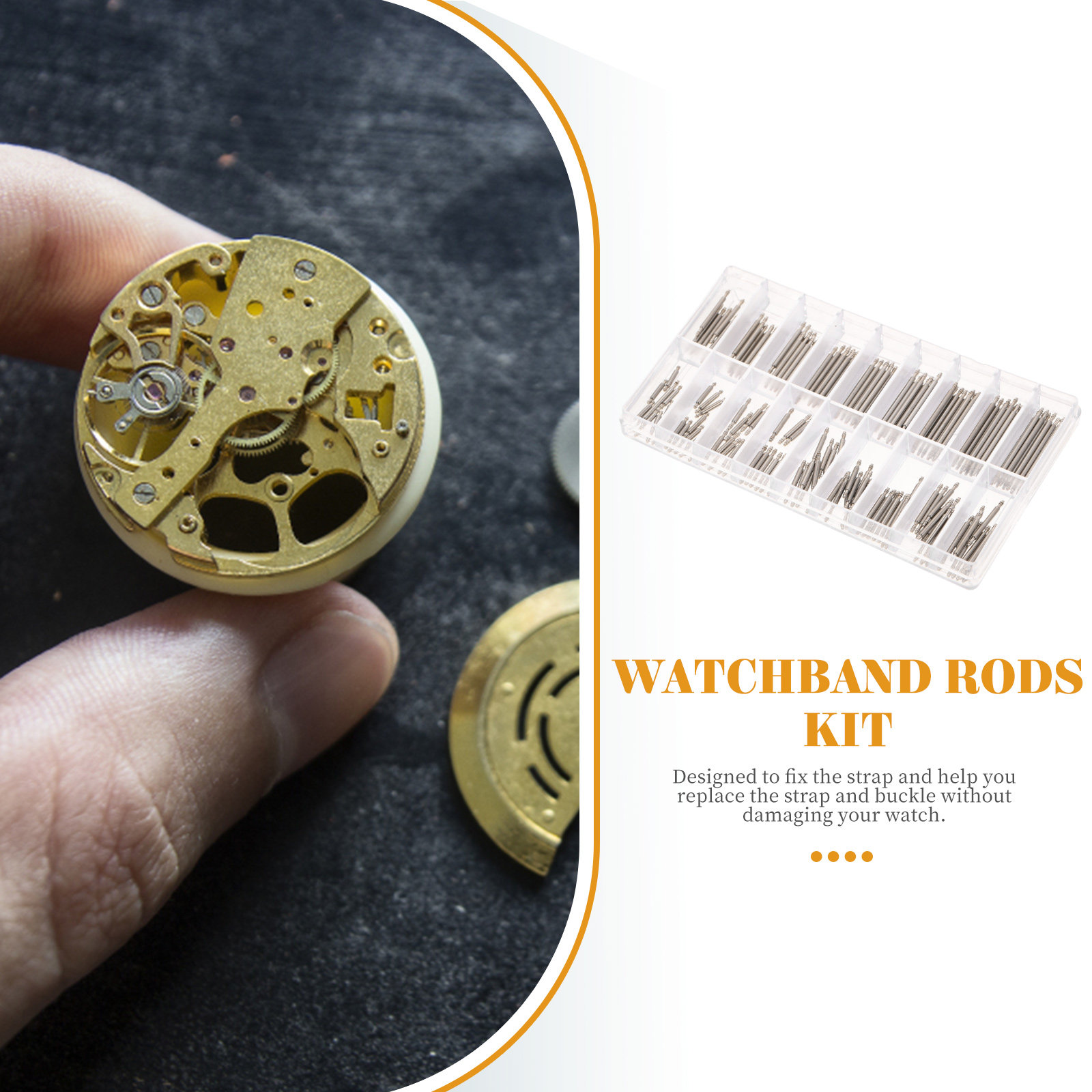 180Pcs Watch Band Spring Link  - Watch Strap Replacement บทวิจารณ์และราคา
