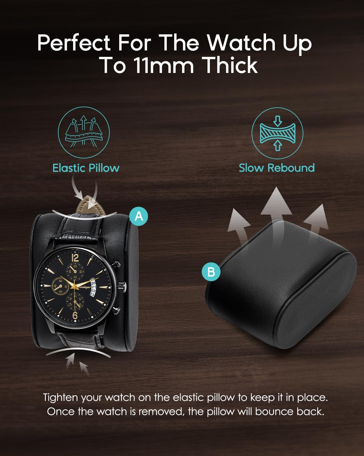 6-Slot Watch Case with Glass L - Jewelry And Watches Box บทวิจารณ์และราคา