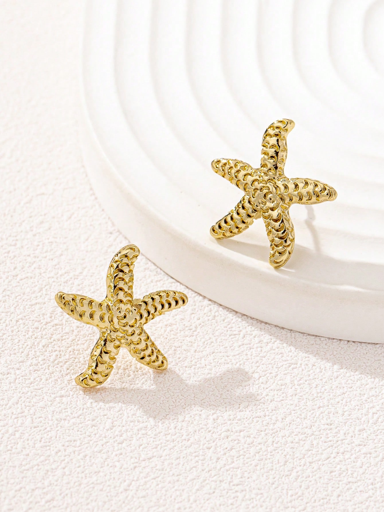 1 Pair Geometric Pearl & Starf - Pearl Stud Earrings บทวิจารณ์และราคา