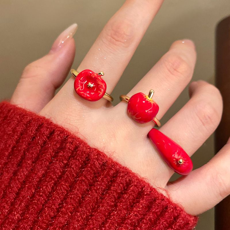 Christmas Apple Ring Red Cute  - Eve Jewelry & Watches Distribuidor Oficial Rolex Buenos Aires บทวิจารณ์และราคา