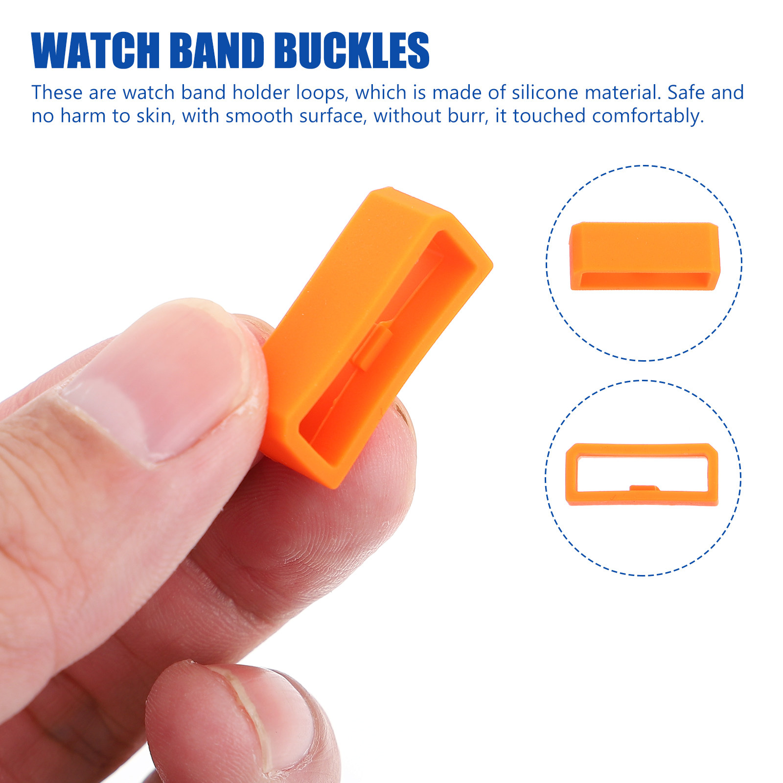 24Pcs Silicone Watchband Loop  - Watch Strap Replacement บทวิจารณ์และราคา