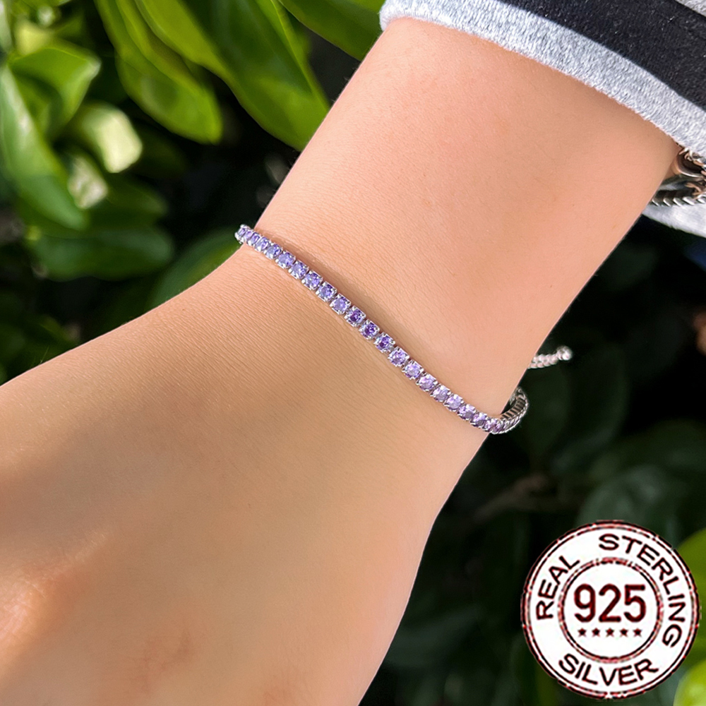 CWWZircons 100% 925 Sterling S - Tennis Bracelet Cubic บทวิจารณ์และราคา