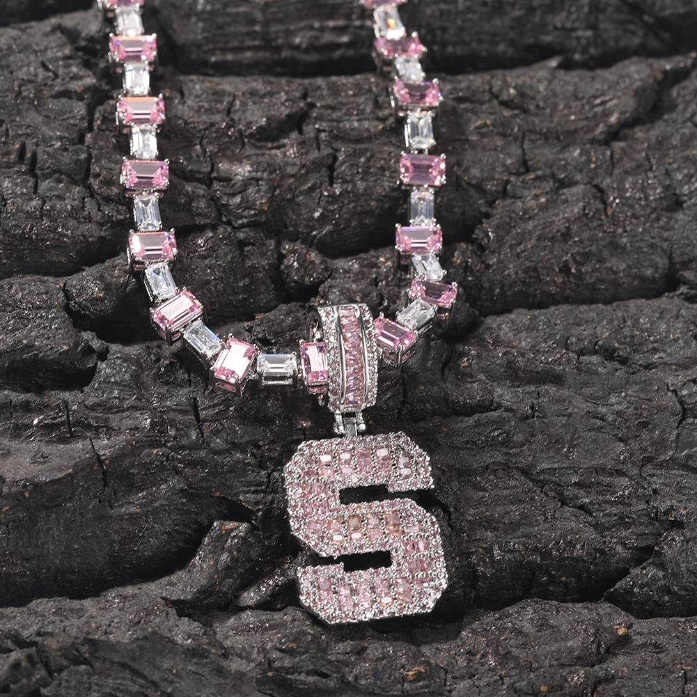 Uwin Pink Baguette Letters Cus - Tennis Bracelet Cubic บทวิจารณ์และราคา