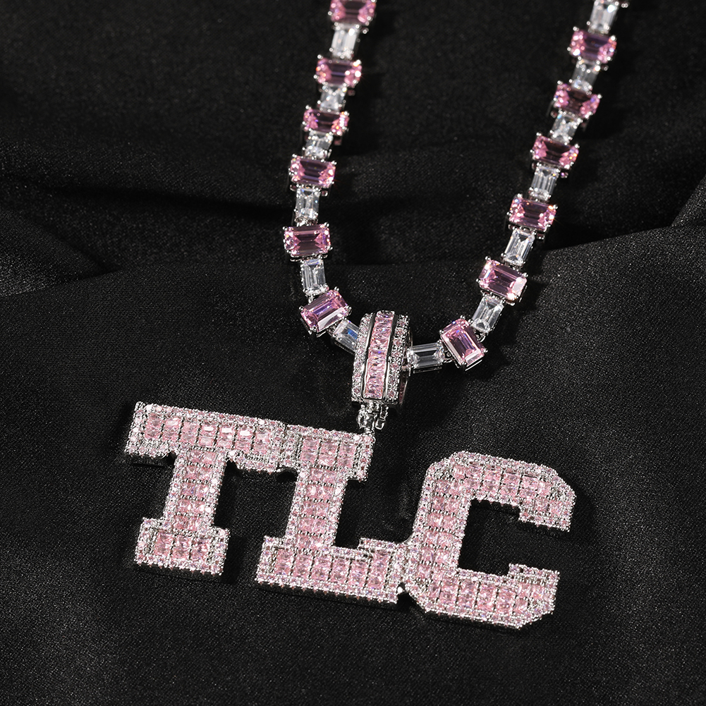Uwin Pink Baguette Letters Cus - Tennis Bracelet Cubic บทวิจารณ์และราคา