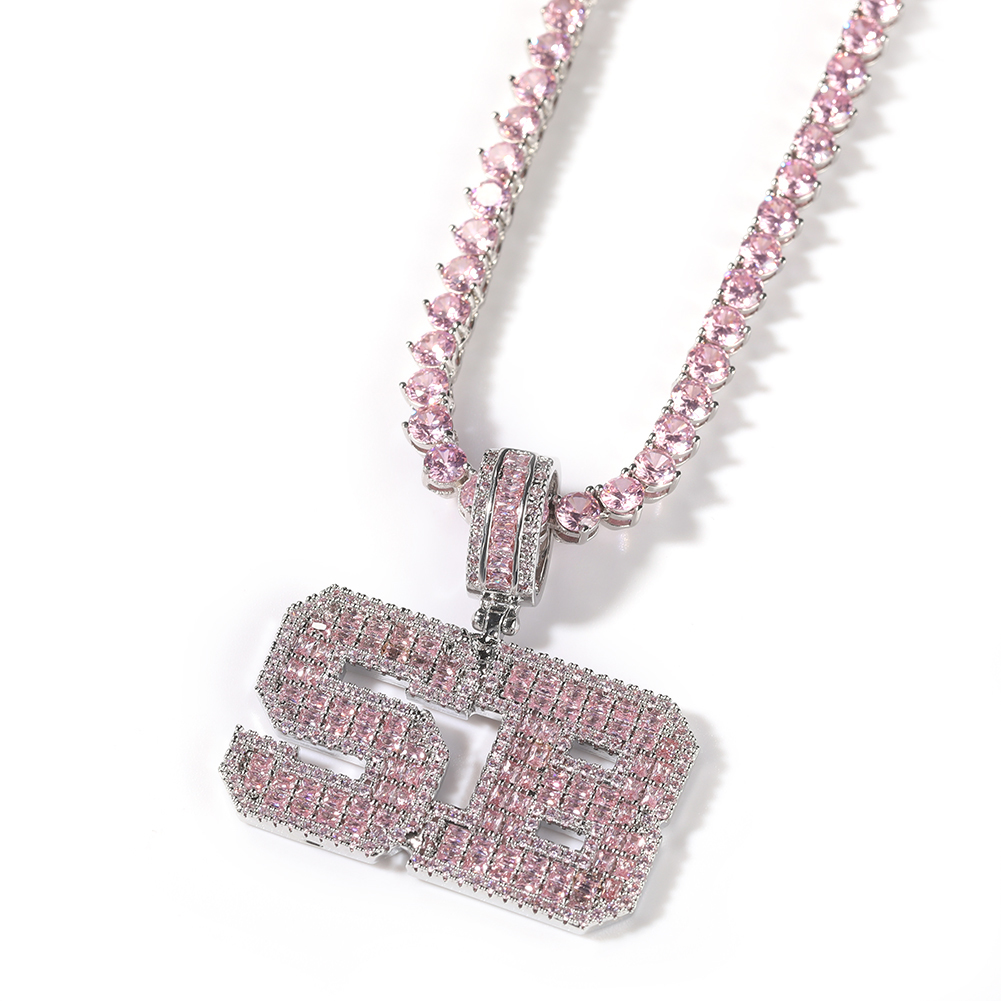 Uwin Pink Baguette Letters Cus - Tennis Bracelet Cubic บทวิจารณ์และราคา