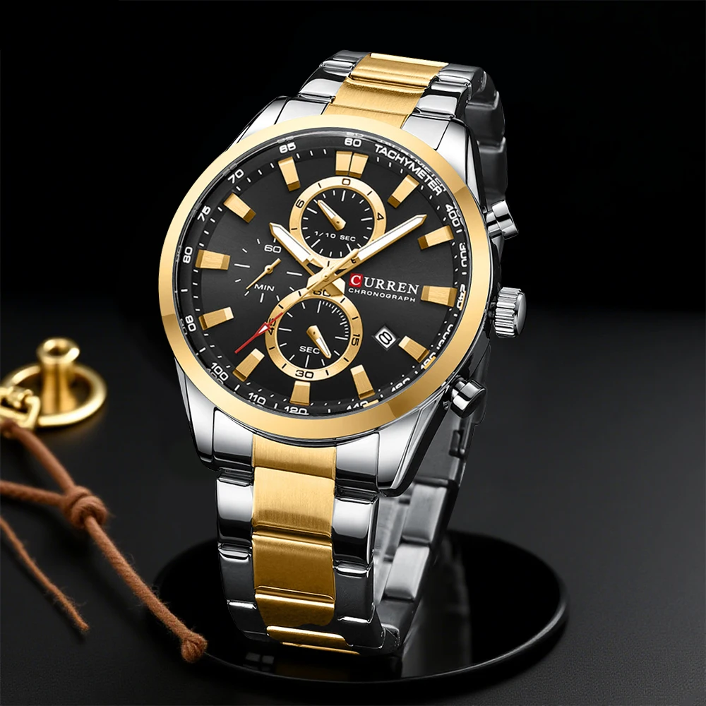 CURREN Casual Quartz Chrono Sp - Jewellery Watches บทวิจารณ์และราคา