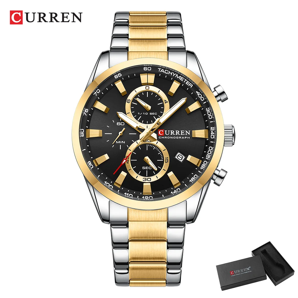 CURREN Casual Quartz Chrono Sp - Jewellery Watches บทวิจารณ์และราคา