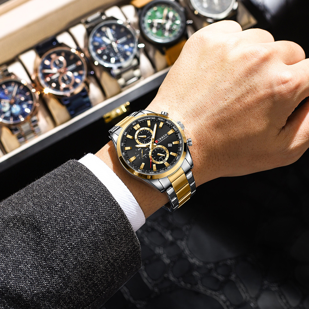 CURREN Casual Quartz Chrono Sp - Jewellery Watches บทวิจารณ์และราคา