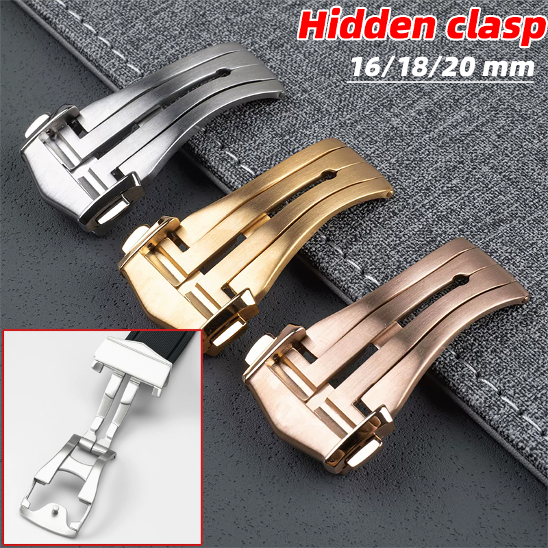 For Omega Deployment Clasp Lea - Watch Strap Replacement บทวิจารณ์และราคา