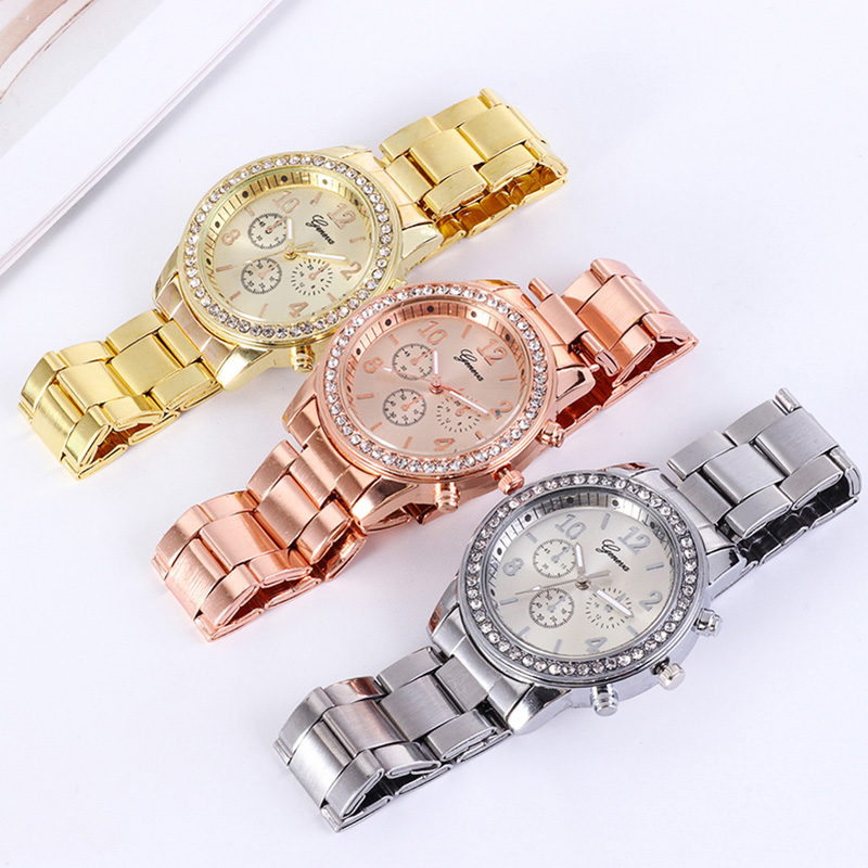 Gold Women Watch Geneva Classi - Jewelry Watches Gold บทวิจารณ์และราคา