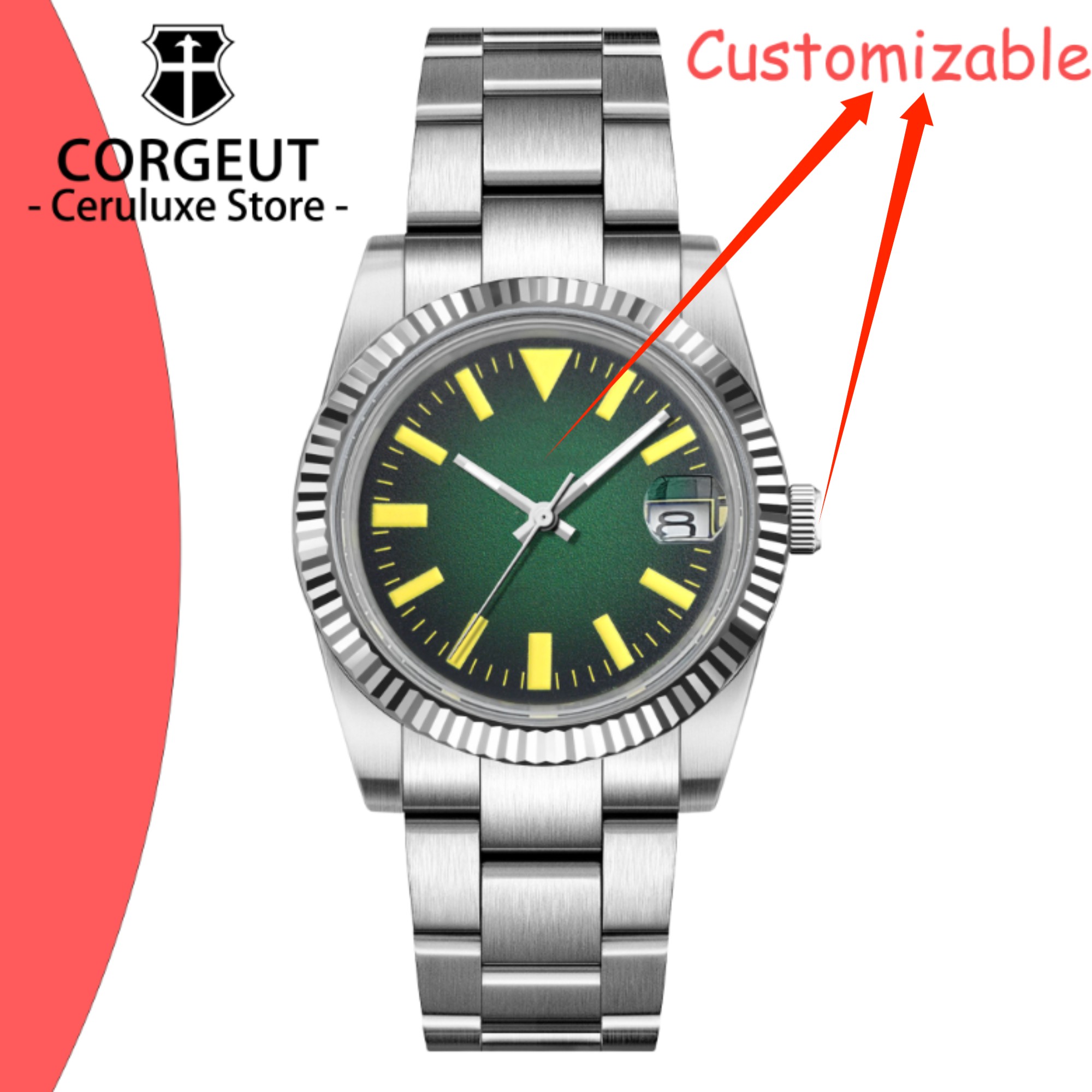 Custom Logo 36/39mm New NH35 A - Jewellery Watches บทวิจารณ์และราคา